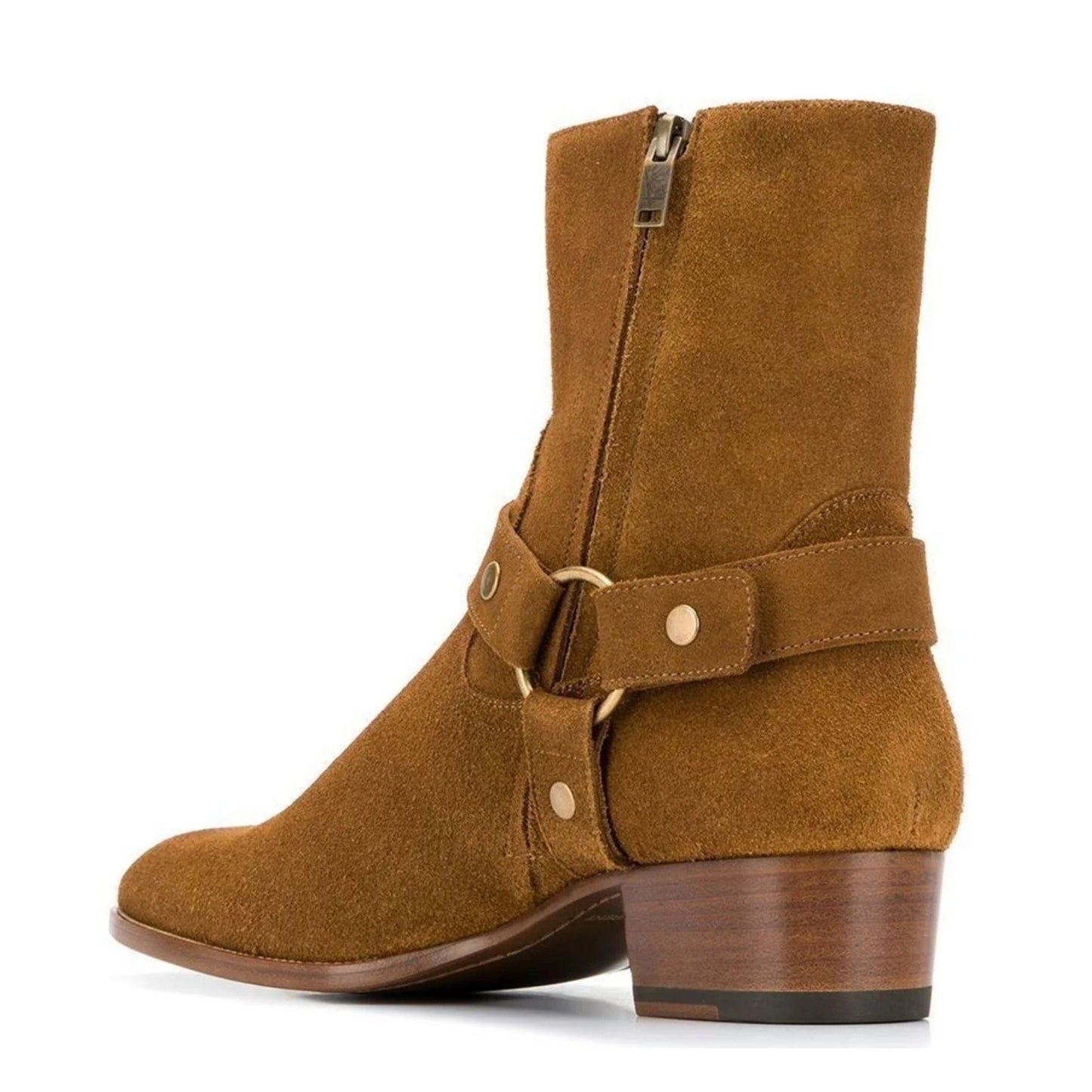 noirtide Bespoke Brown Suede Men Ankle Boots