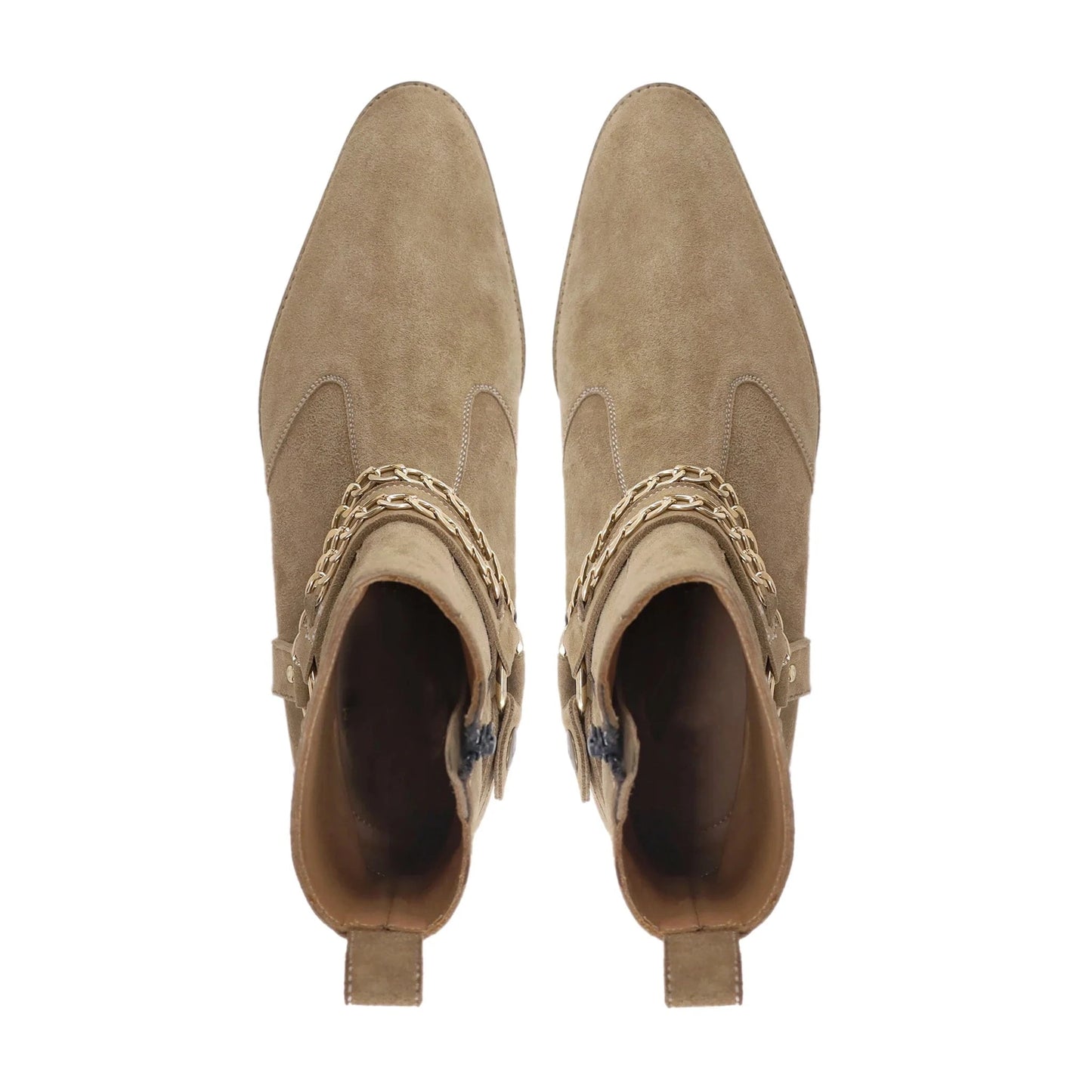 noirtide Bespoke Camel Kid Suede Men Jodhpur Boot