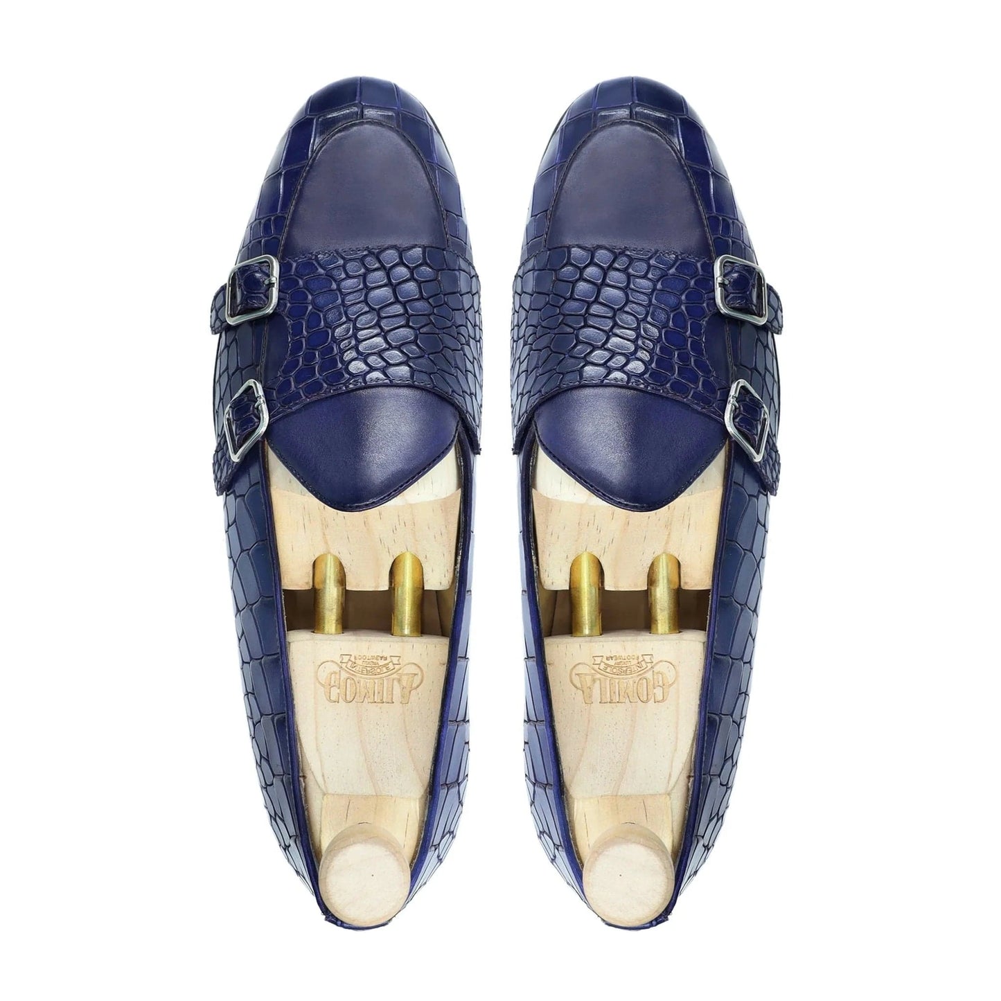 Noirtide Bespoke Men's Crocodile Pattern Leather Loafer
