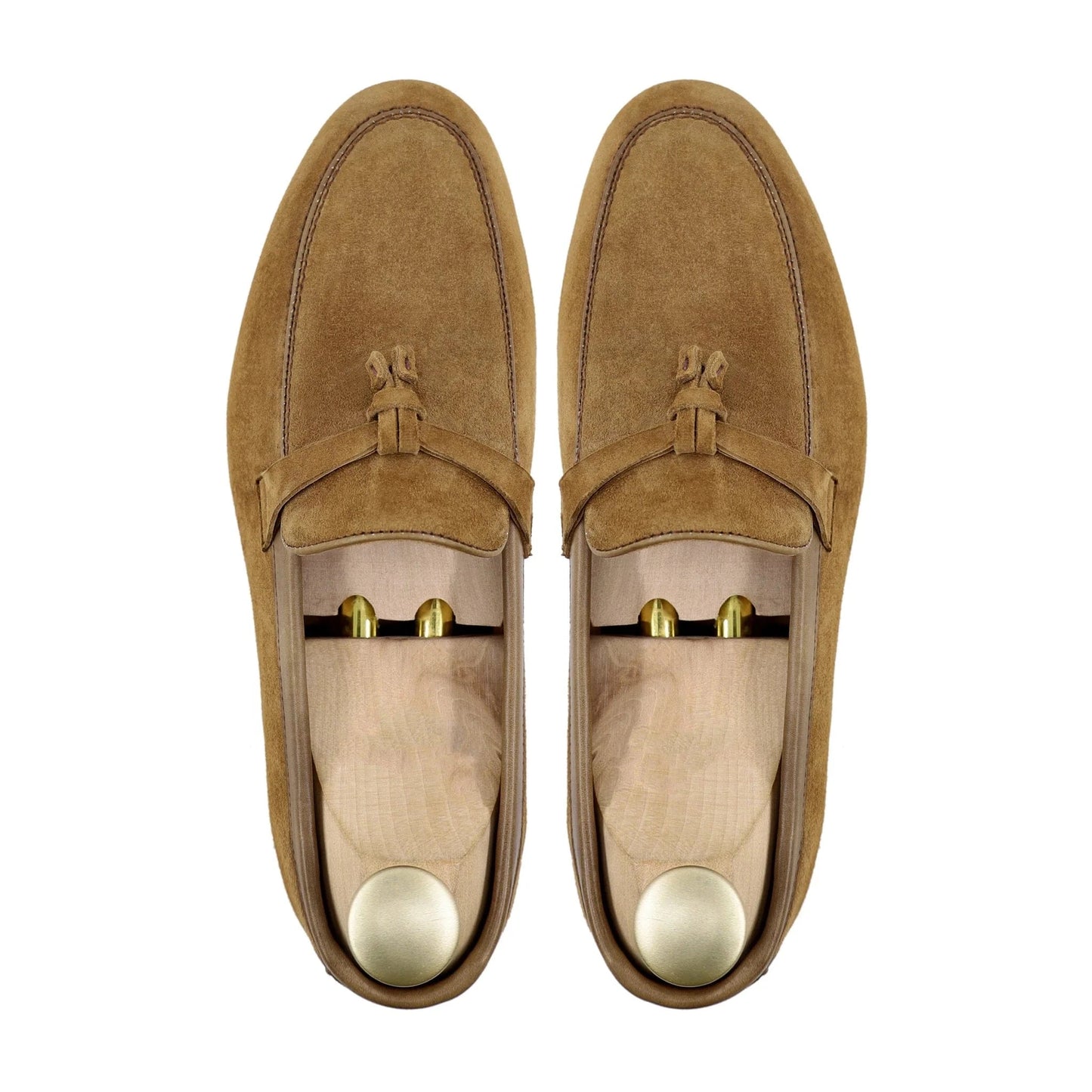 Noirtide Bespoke Men's Suede Leather Camel Loafer