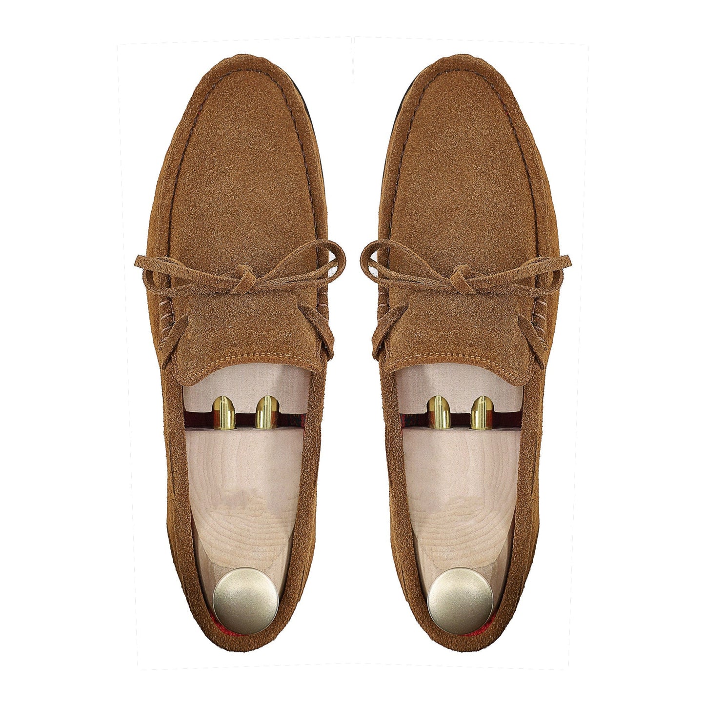 Noirtide Bespoke Men's Suede Leather Cognac Loafer