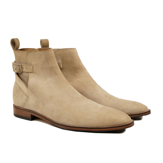 noirtide Camel Kid Suede Men Jodhpur Boot