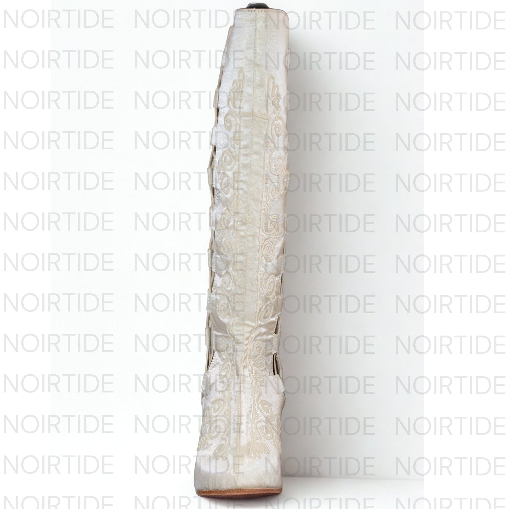 noirtide Custom-Made 60s & 70s Gogo Gladiator Embroidered Boots