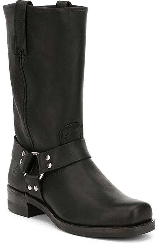 noirtide Custom-Made Claf Leather Ankle High Biker Boots