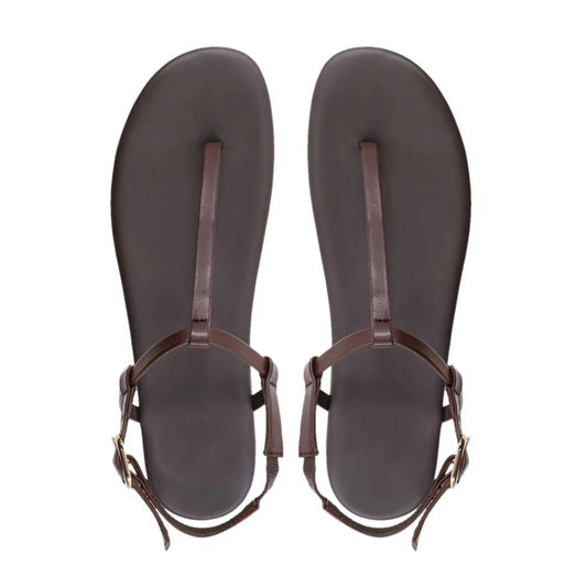 Noirtide Dark Brown Strapped Sandal for Women