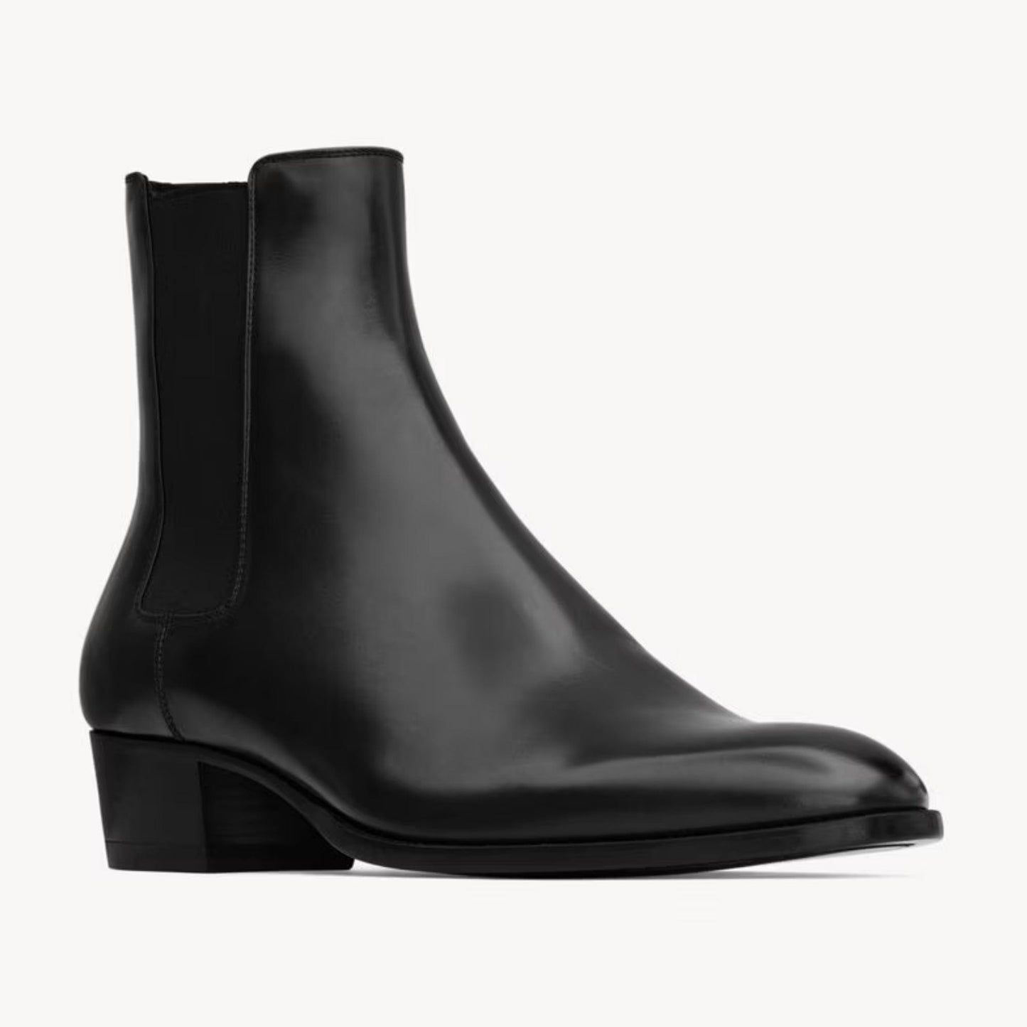 noirtide Handmade Bespoke Black Leather Chelsea Boots For Men