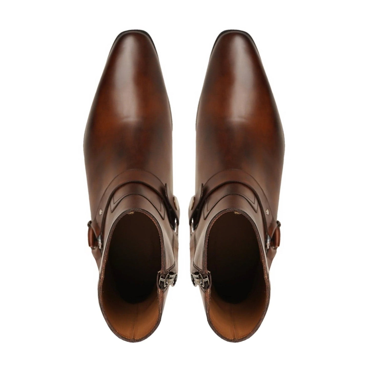 noirtide Handmade Custom Black Leather Jodhpur Boots For Men