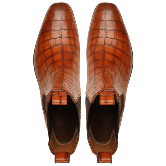 noirtide Handmade Custom Leather Men Chelsea Boots