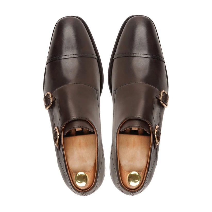 noirtide Handmade, Custom Leather Men Monkstrap Shoes