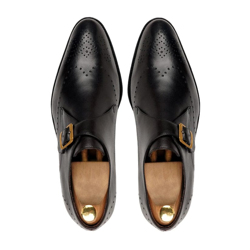 noirtide Handmade, Custom Leather Monkstrap shoes