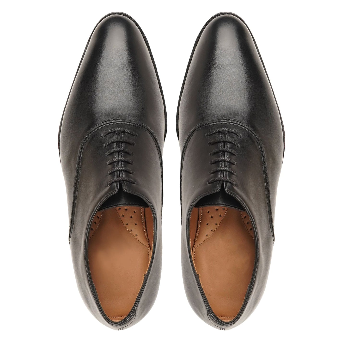 noirtide Handmade, Custom Men's Black Calf Leather Oxford Shoe
