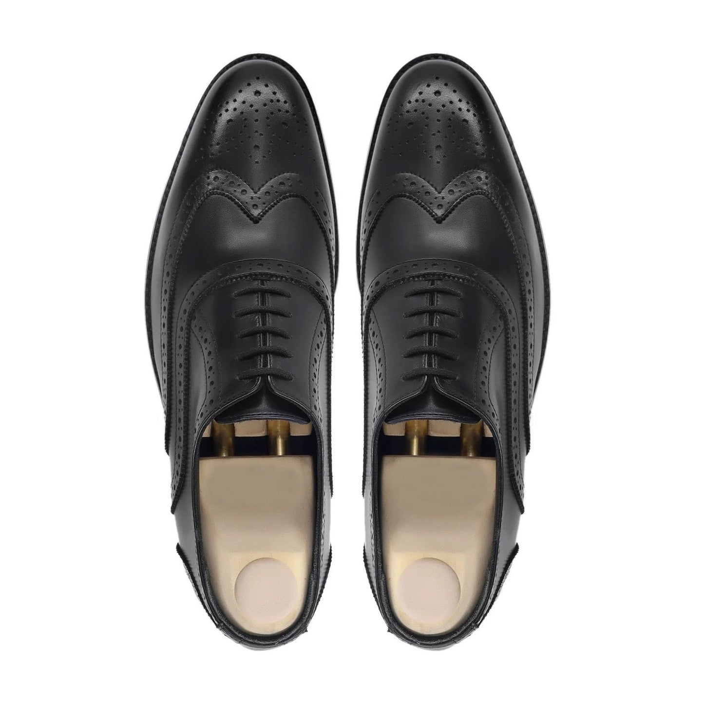 noirtide Handmade, Custom Men's Black Calf Leather Oxford Shoe