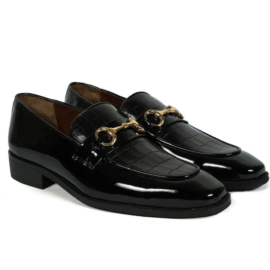 noirtide Handmade Custom Men's Buckled Loafers