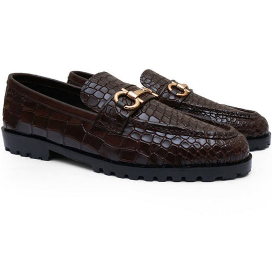 noirtide Handmade Custom Men's Buckled Loafers