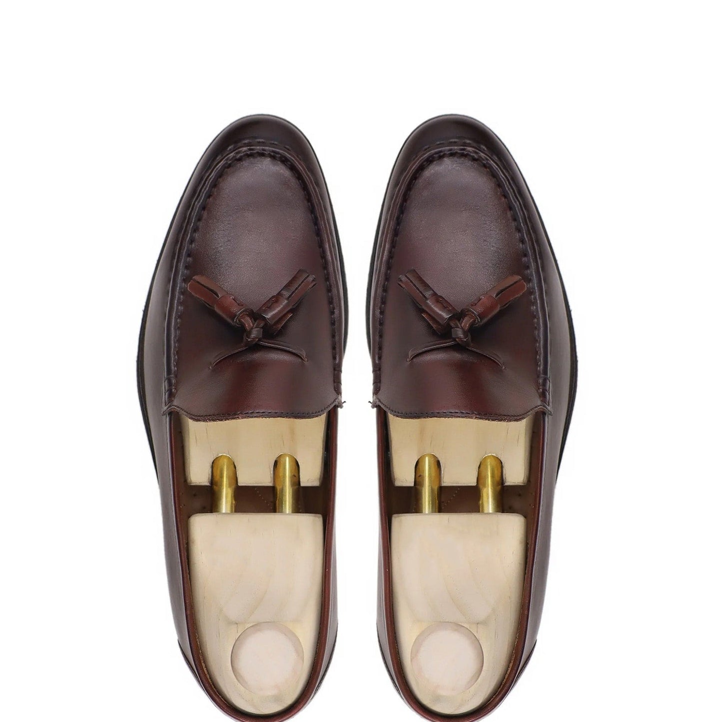 noirtide Men Loafers Handmade, Custom Men's Oxblood Calf Leather Loafer
