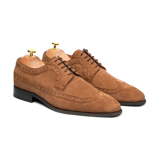 noirtide Men Shoes Handmade, Custom Suede Leather Men Oxford Shoes