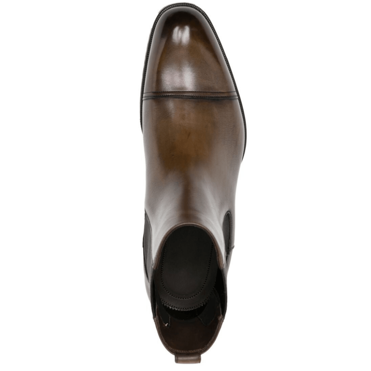 noirtide Handmade Customisable Brown Leather Chelsea Boots For Men