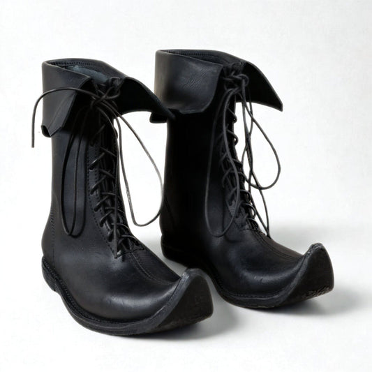noirtide Medieval Leather Shoes