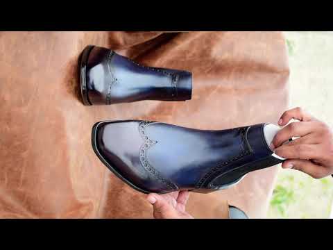 navy men chelsea boot