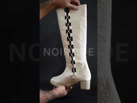 Custom-Made 60s & 70s Gogo Gladiator Embroidered Boots