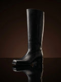Black genuine leather WWII ammunition boots — bespoke M1940 pattern British Army reenactment boots by Noirtide
