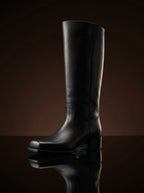 Black genuine leather WWII ammunition boots — bespoke M1940 pattern British Army reenactment boots by Noirtide