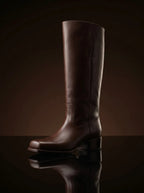 Brown rough-out genuine leather WWI infantry boots — bespoke M1914 pattern Great War reenactment footwear by Noirtide
