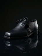 Open Latchet Shoes - Square Toe