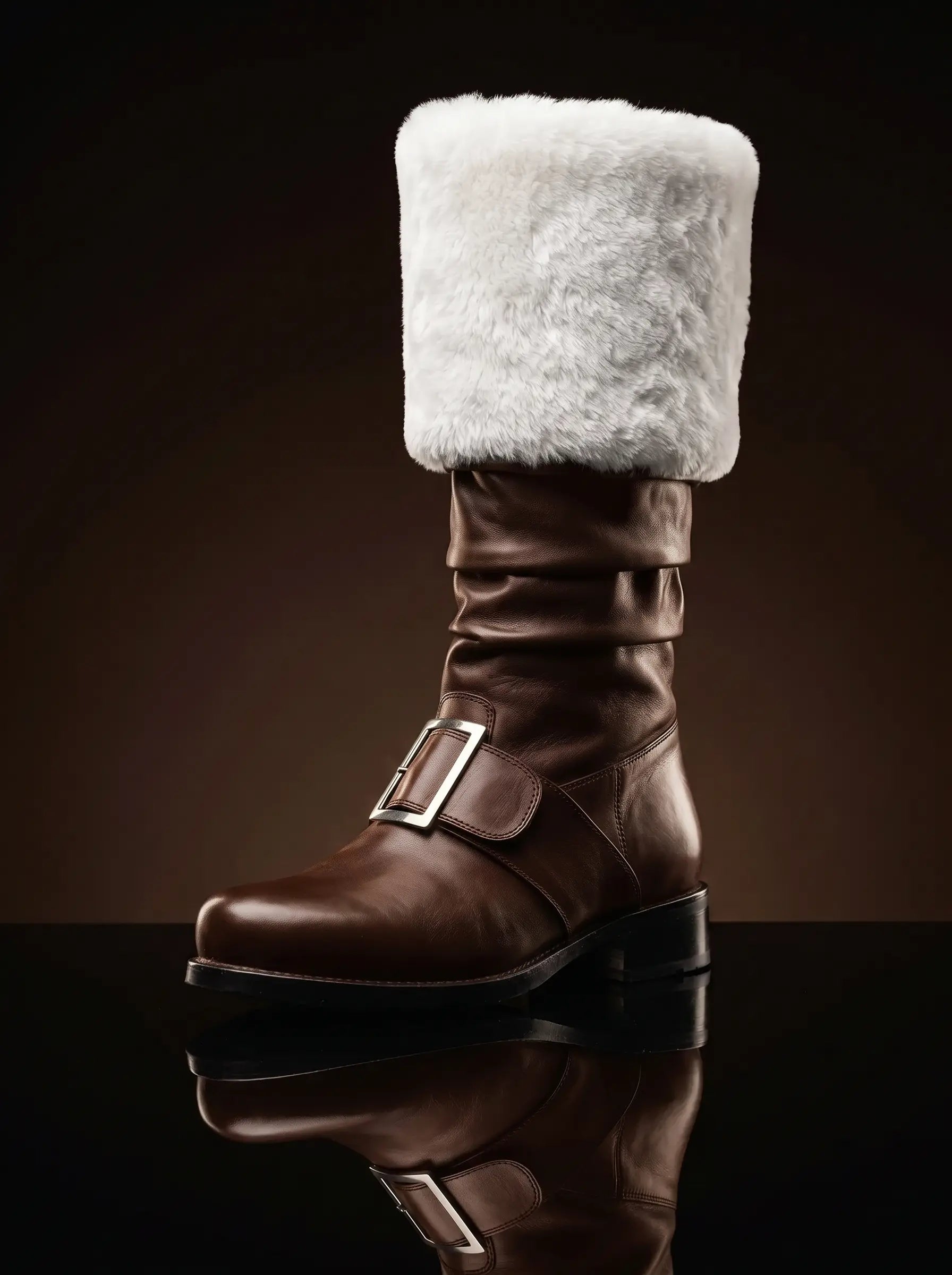 Personaliza botas de piel de Santa Calus