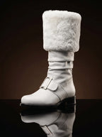 Santa Claus Buckle Boot With Fur