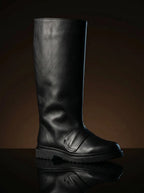Star Wars Biker Scout long black leather boots — custom made by NOIRTIDE