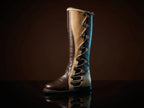 Brown genuine leather Richard Cypher cosplay boots — Legend of the Seeker bespoke fantasy footwear by Noirtide