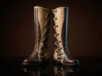 Pair of brown handcrafted Richard Cypher Legend of the Seeker cosplay boots — genuine leather, made to order — Noirtide