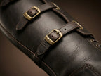 Leather texture on NOIRTIDE 1940 US Army Cavalry field boots