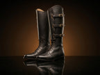 Shaft detail on authentic 1940 US Army Cavalry field boots