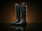 Shaft detail on authentic 1940 US Army Cavalry field boots