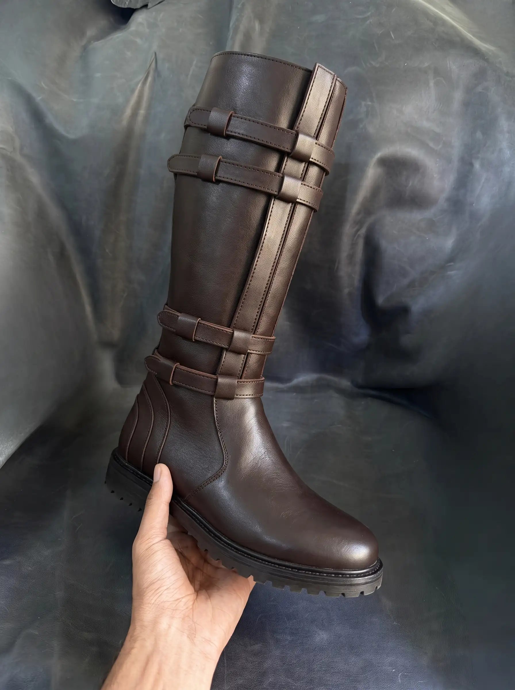 Jedi Knight Star Wars cosplay boots — handmade by NOIRTIDE