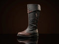 Side lacing nobleman leather boots — handmade for LARP by NOIRTIDE