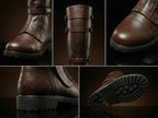 Shaft detail on handmade Anakin Skywalker cosplay boots by NOIRTIDE