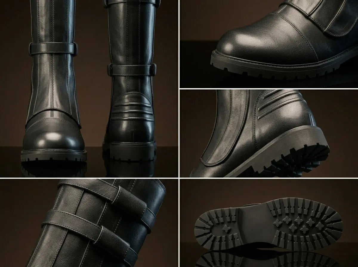 Sole detail on custom Anakin Skywalker Star Wars boots