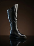 Shaft detail on handmade Batman Returns cosplay boots by NOIRTIDE