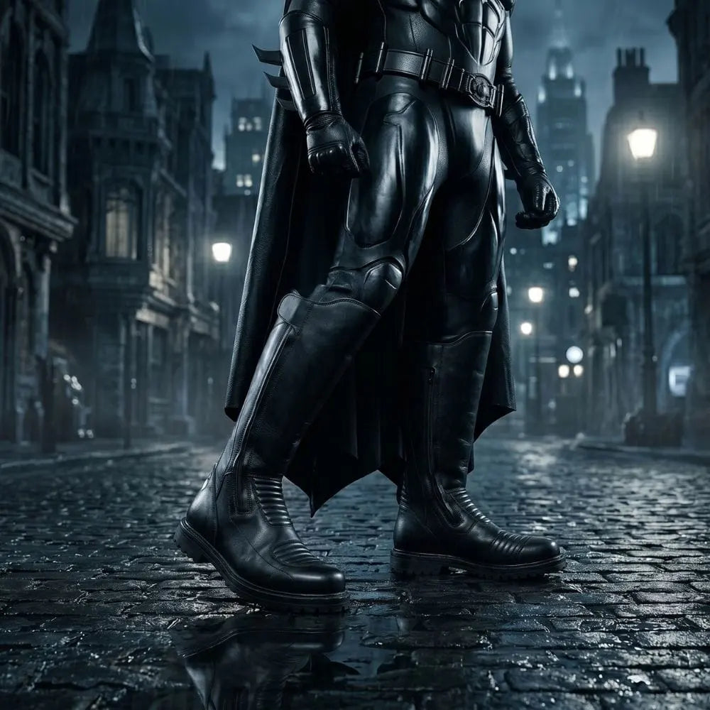 Pair of custom Batman Returns cosplay boots by NOIRTIDE