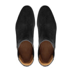 noirtide Bespoke Black Suede Leather Chelsea Boots For Men