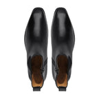 noirtide Bespoke Calf Leather Black Chelsea Boots For Men