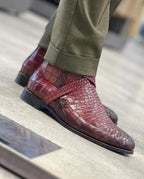 noirtide Bespoke Crocodile Men Jodhpur Boots