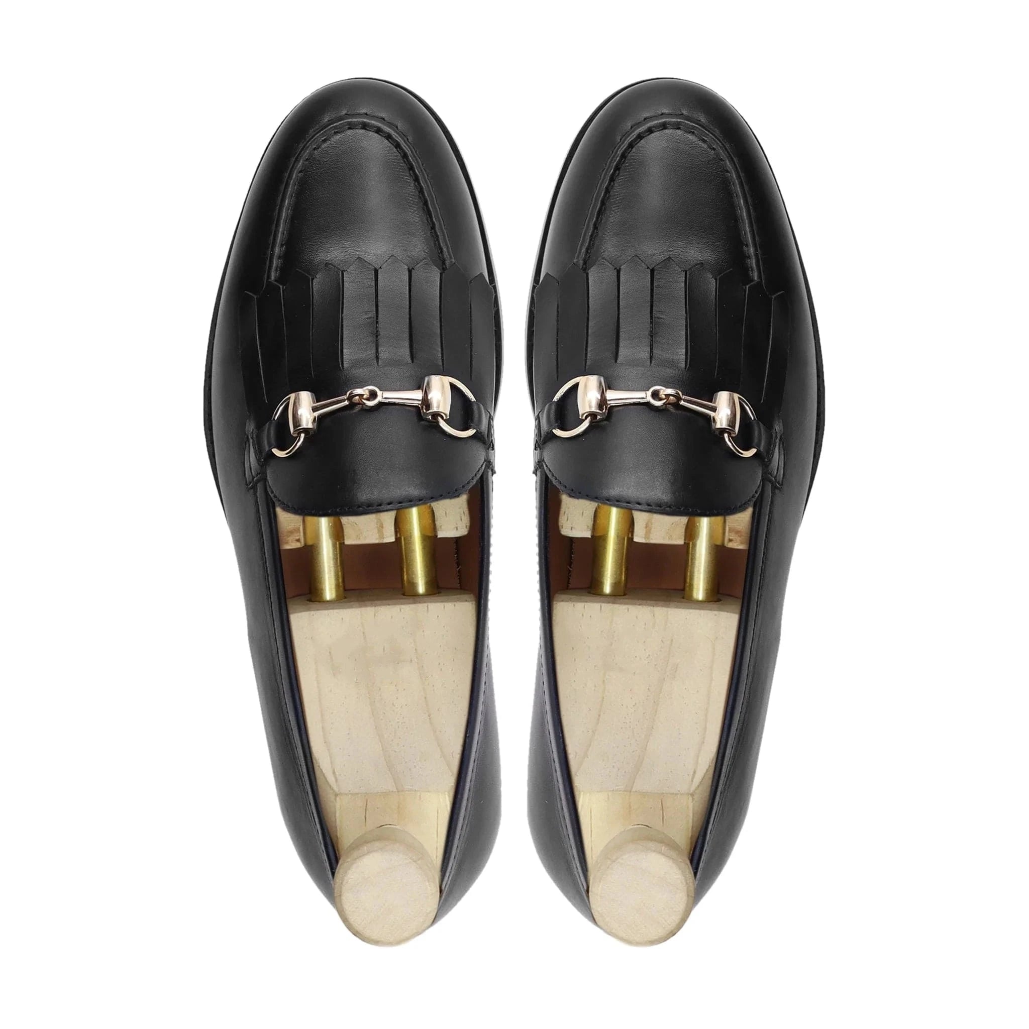 Noirtide Bespoke Men's Black Calf Leather Loafer