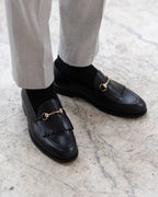 Noirtide Bespoke Men's Black Calf Leather Loafer