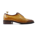 noirtide Bespoke Men's Burnished Tan Calf Leather Wholecut Shoe - Goodyear Welted