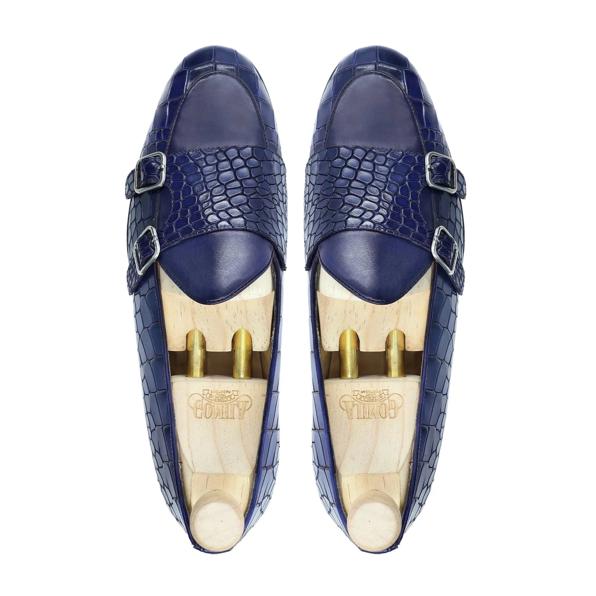 Noirtide Bespoke Men's Crocodile Pattern Leather Loafer