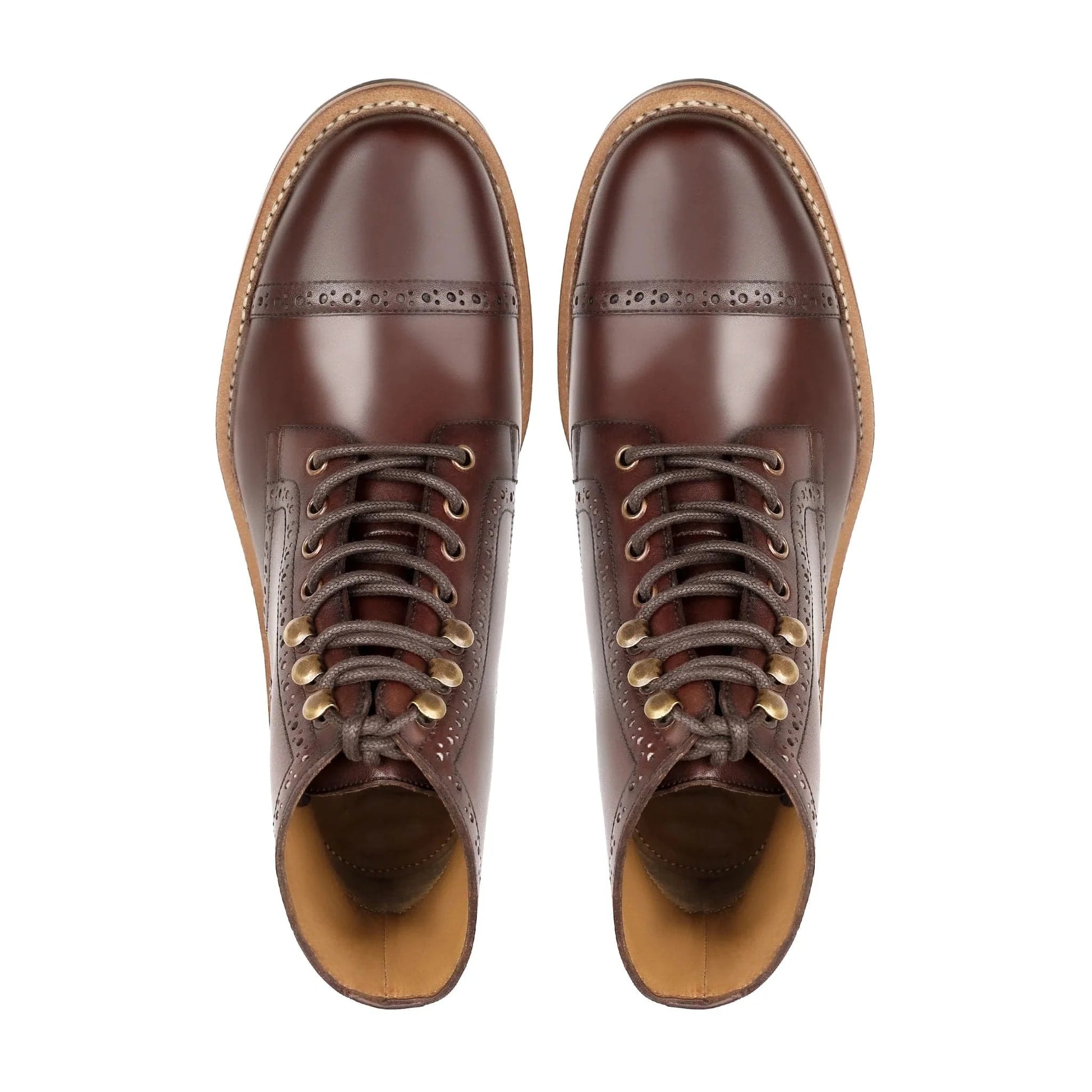 noirtide Bespoke Men's Dark Brown Calf Leather Boot - Goodyear Welted